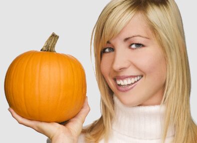 Calabaza para el rejuvenecimiento de la piel del rostro.