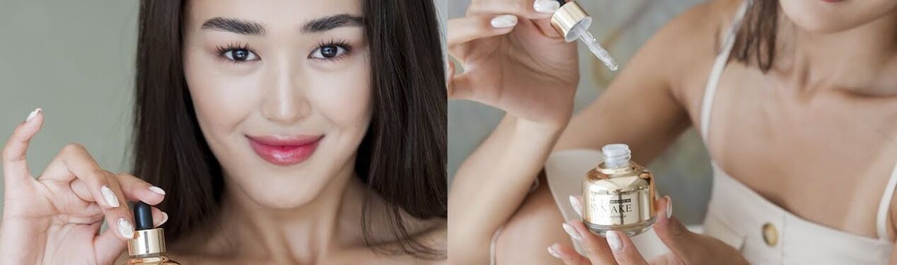 aplicar suero a la piel para el rejuvenecimiento facial